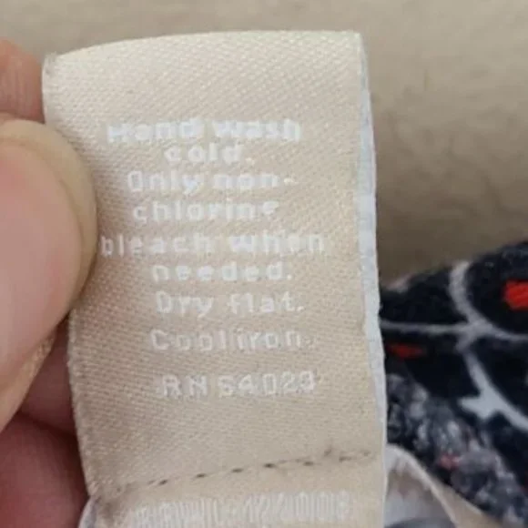 Banana Republic Racerback Tank Top XS Navy Red White Geometric Print - Picture 5 of 5